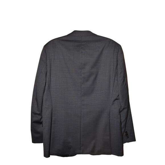 HUGO BOSS $649 Reda Super 110's Wool Blue Black Two Button Sport Coat Men's 40R - Picture 2 of 6